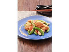 Fillet of Fish with Sugar Snap Peas