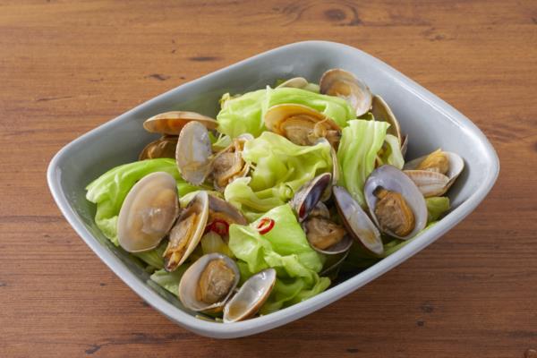 清蒸蛤蜊高麗菜