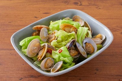 清蒸蛤蜊高麗菜